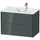 Duravit XViu Waschtisch-Unterschrank XV41590B238 81x48x56cm, 2 Schubkästen, Becken rechts, schwarz matt, dolomiti grey hochglanz