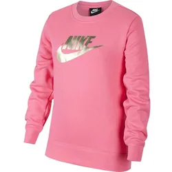 NIKE Kinder Sweatshirt G NSW SHINE FT CREW Q5, PINKSICLE, L