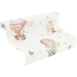 Rasch Textil Kids World Vliestapete 10,05 m x 0,53 m 300 g Beige/Braun/Rosa 300529