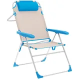 marbueno summer 10174 Klappstuhl 67 x 66 x 99 cm blau/beige