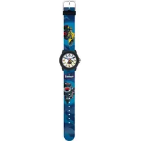 Scout Quarzuhr Crystal, 280305038, Armbanduhr, Kinderuhr, Lernuhr, Geschenkidee, Schulanfang, Weltall blau