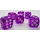 Dice4friends 70734 - Würfelset D6 Transparent: Purple (12)