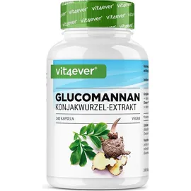 Vit4ever Glucomannan aus der Konjak Wurzel mit Chrom Kapseln 240 St.