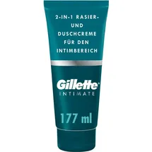Gillette Body&Intimate 2in1 Shave Cream Rasierprodukt mit Reinigungsemulsion für die Leistengegend für Herren 150 ml