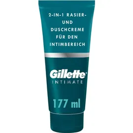 Gillette Body&Intimate 2in1 Shave Cream Rasierprodukt mit Reinigungsemulsion für die Leistengegend für Herren 150 ml