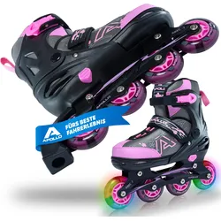 Champion größenverstellbare Inline-Skates für Kinder & Erwachsene mit LED Rollen 31/34