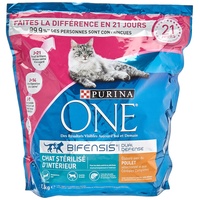 Purina One Spécial Chat Stérilisé d'Intérieur Katzenfutter, mit Huhn und Vollkorngetreide, 1,5 kg, Trockenfutter für erwachsene Katzen, 6 Stück (Verpackung kann varrierien)