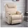 Homcom Massagesessel Kunstleder 82 x 110 x 97 cm Beige elektrisch