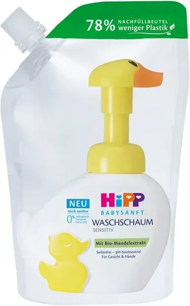 Hipp Baby Sanfte Gesichts- und Handwasch-Nachfüllung 250 ml