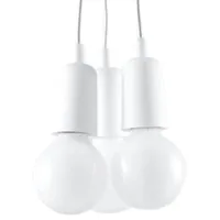 Sollux Lighting Hängeleuchte Diego 3 Weiß