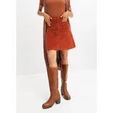 bonprix Cordrock Damen A-Linie Braun 44
