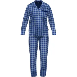 Götzburg Pyjama in Blau/Weiß L