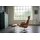 KAWOLA Relaxsessel TOSAR Leder 83 x 110 x 83 cm Braun mit Hocker