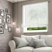 Neutex for you! Raffrollo NEUTEX FOR YOU "Libre-ECO" Gr. 1, weiß (wollweiß), B:60cm H:140cm, Jacquard, Obermaterial: 100% Polyester, Raffrollos