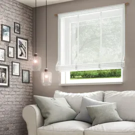 Neutex for you! Raffrollo NEUTEX FOR YOU "Libre-ECO" Gr. 1, weiß (wollweiß), B:60cm H:140cm, Jacquard, Obermaterial: 100% Polyester, Raffrollos