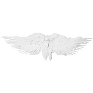 dressforfun 303395 Prachtvolle XXL Engelsflügel für Erwachsene, Accessoires für Engelskostüm, 117 x 33 cm, weiß - 117 x 33 cm