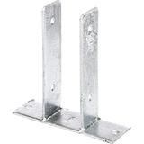 GAH Alberts Pfostenlasche U-Form zum Aufschrauben 200 mm x 71 mm x 60 mm