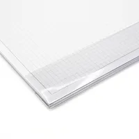 younikat Kantenschutz für DIN A2 Schreibtischunterlagen I transparent I selbstklebend I 59,4 x 8 cm I wasserabweisend I Schutzleiste für Schreibtischunterlage I durchsichtig I az161