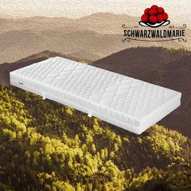 schwarzwaldmarie TFK – 7-Zonen-Tonnentaschenfederkernmatratze mit Comfortflex-Schaum, Größe: 140 x 200 cm, Härtegrad: H2