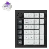 Keychron Q0 HE Kabelloser Magnetisches Numpad, 2,4 GHz/Bluetooth 5.1, Schnelltrigger, RGB, programmierbarer mit QMK, Hot-Swap-fähig, CNC-gefrästes Aluminium-Numpad für Mac, Windows und Linux – Schwarz