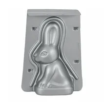 Städter we love baking Osterhäschen 14 x 18 x 6,5 cm silber