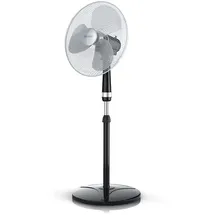 Brandson Standventilator 40 cm Schwarz/Silber