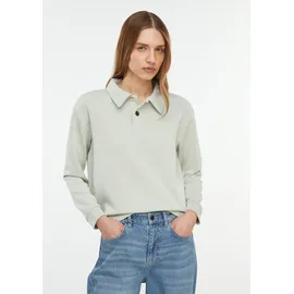 Comma, Softes Sweatshirt mit Polokragen türkis 38