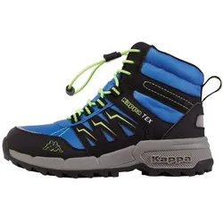 Sneaker KAPPA, Kinder, Gr. 39, blau (blau, grün), Synthetik, mehrfarbig, sportlich, Schuhe, - wasserdicht, windabweisend und dennoch atmungsaktiv