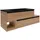 Fackelmann Waschbeckenunterschrank 128,5 x 50 x 46 cm Braun/Schwarz