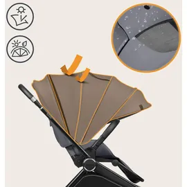 lionelo MIKA PLUS 3-in-1 Buggy 0-48 Monate bis zu 22 kg Babywagen bis zu 9 kg Kindersitz Babytrage bis zu 13 kg, Rückenlehne verstellbar, Dämpfung, 360° Räder, XXL-Verdeck