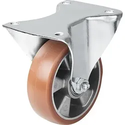 BOCKROLLE OHNE FESTSTELLSYSTEM, D=150, B=50, POLYURETHAN, M.GERINGEM ROLLWIDERSTAND, KOMP:STAHL