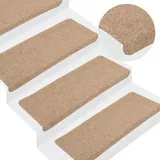 vidaXL Stufenmatte 65 x 24,5 cm Beige