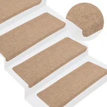 vidaXL Stufenmatte 65 x 24,5 cm Beige