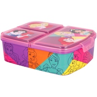 Stor PRINCESAS Disney |Brotdose mit 3 Fächern für Kinder - Kinder-Lunchbox - Snackbox - Dekorierte Lunchbox