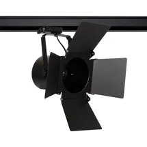 LEDKIA Efectoled - 3-phasenstromschiene Strahler Cinema Für Glühbirnen E27 Par30 Schwarz