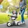 Homcom 6-in-1 Weiß, Metall, 47x98x105 cm, Outdoor Spielzeug, Kinderfahrzeuge