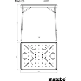 Metabo MWB 100 Multifunktionstisch (626991000)