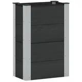 vidaXL Hochbeet 50 x 30 x 72 cm Schwarz