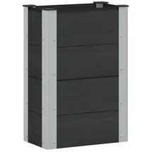 vidaXL Hochbeet 50 x 30 x 72 cm Schwarz