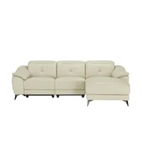 U N O Sports uno Ecksofa mit elektrischer Relaxfunktion Eva creme ¦ Maße (cm): B: 255 H: 78 T: 171