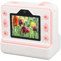 ASHATA Sofortdruck Kinderkamera, 1080P Sofortbildkameras für Kinder, 48 MP, 16 facher Digitalzoom, Blitz Timing Funktion, Doppelobjektiv, 2,4 Zoll IPS Bildschirm, Foto Videokamera, 1200