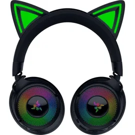 Razer Kraken Kitty V3 Pro Schwarz - Kabelloses RGB-Kitty-Headset für Gaming