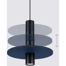 Sollux Lighting Pelta 1 1-flg. 30 cm Schwarz/Blau