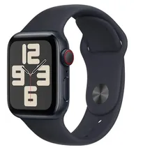 Apple Watch SE 2023 GPS + Cellular 44 mm Aluminiumgehäuse mitternacht, Sportarmband mitternacht M/L
