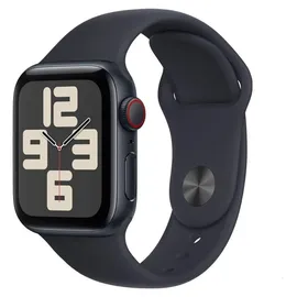 Apple Watch SE 2023 GPS + Cellular 44 mm Aluminiumgehäuse mitternacht, Sportarmband mitternacht M/L