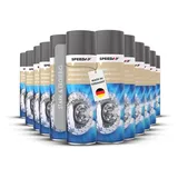 SPEEDAP Bremsenreiniger 500 ml 12er Set | Entfernt Öl, Fett, Silikon & Schmutz | Bremsscheiben & Metallteile | Rückstandsfrei & schnell ablüftend | Made in Germany