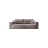 Selsey Schlafsofa  Farese Cuero ¦ beige ¦ Maße (cm): B: 257 H: 86