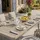 Idimex Sunny Gartentisch 150 x 90 x 77 cm Champagner/Braun