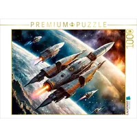 Calvendo Puzzle Tri-Engine Cruiser V3 mit Begleitschutz auf Patrouille