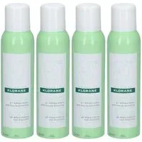 KLORANE Déodorant spray efficacité 24 h à l'althéa blanc 4x125 ml